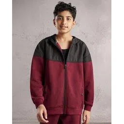 max Boys Colour Block Hooded Sweatshirt-picture-14