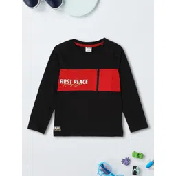 max Boys Colourblocked Applique T-shirt-picture-50