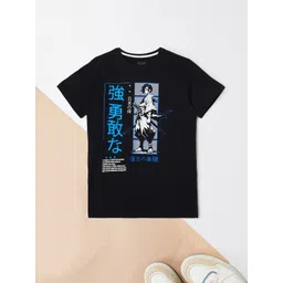 max Boys Graphic Printed Cotton T-shirt-picture-48