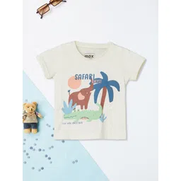max Boys Graphic Printed Round Neck Cotton T-shirt-picture-38