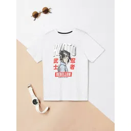 max Boys Graphic Printed Round Neck Cotton T-shirt-picture-28