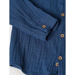 max Boys Micro Checks Opaque Checked Casual Shirt image 2