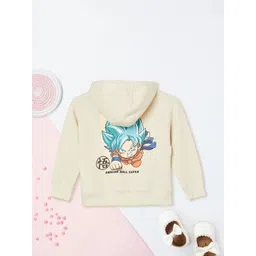 max Boys Printed Hooded Pure Cotton Sweatshirt With Joggers image 3