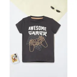 max Boys Printed Raw Edge T-shirt-picture-18