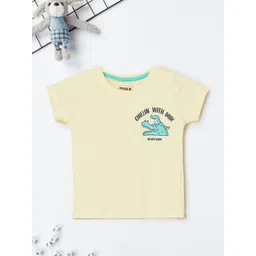 max Boys Printed V-Neck Applique T-shirt-picture-20