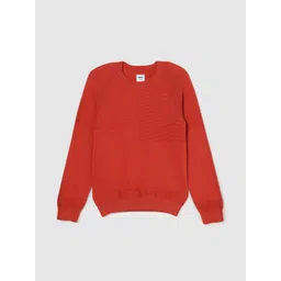 max Boys Self Design Cotton Winter Pullover image 1