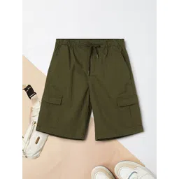 max Boys Solid Cargo Shorts-picture-39