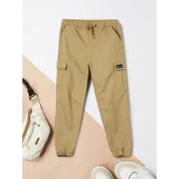 max Boys Solid Cargos Trousers-picture-46