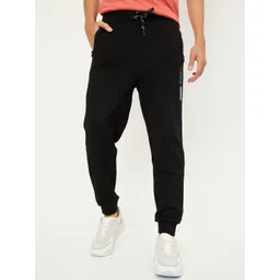 max Boys Solid Joggers Trousers-picture-38