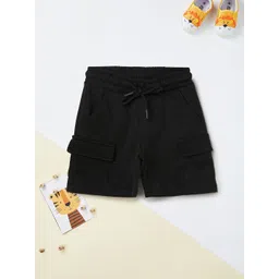 max Boys Solid Mid-Rise Regular Fit Shorts-picture-12