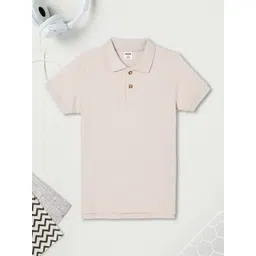 max Boys Solid Polo Collar Cotton T-shirt-picture-26