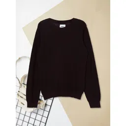 max Boys Solid Ribbed Round Neck Long Sleeves Pullover-picture-34