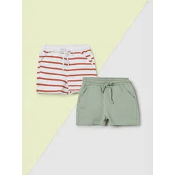 max Boys Striped Regular Fit Cotton Shorts-picture-26