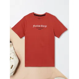 max Boys Typography Printed Pure Cotton T-shirt-picture-40