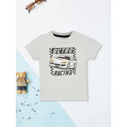 max Boys Typography Printed Round Neck Cotton T-shirt-picture-17