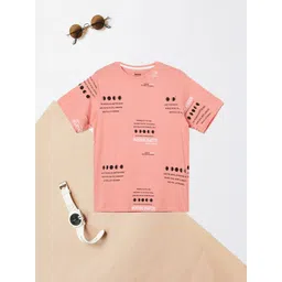 max Boys Typography Printed Round Neck Cotton T-shirt-picture-20