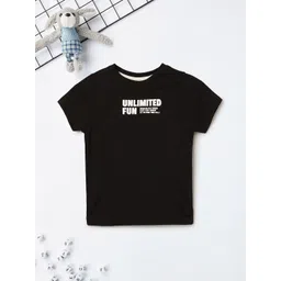 max Boys Typography Printed Round Neck Cotton T-shirt-picture-18