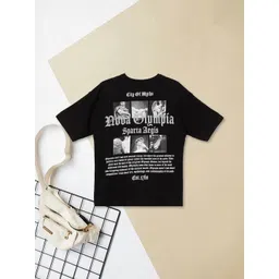 max Boys Typography Printed Round Neck Short Sleeve Cotton T-shirt-picture-37