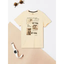 max Boys Typography Printed Short Sleeves Cotton T-shirt-picture-46