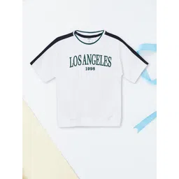 max Boys Typography Printed V-Neck Applique T-shirt-picture-23