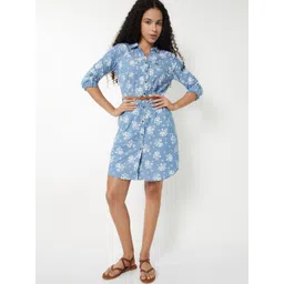 max Floral Print Shirt Dress-picture-47