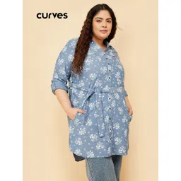 max Floral Print Shirt Dress-picture-46