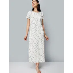 max Floral Printed Pure Cotton Maxi Nightdress-picture-35