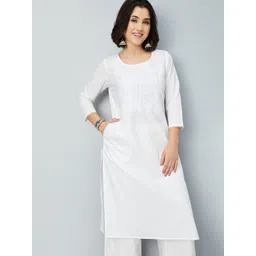 max Floral Yoke Design Thread Work Straight Kurta-picture-49