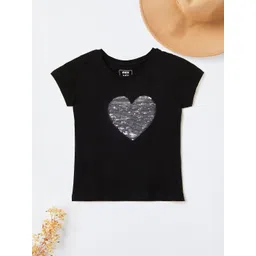 max Girls Abstract Printed Cotton T-shirt image 4