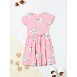 max Girls Conversational Printed Cotton Fit & Flare Dress-picture-58