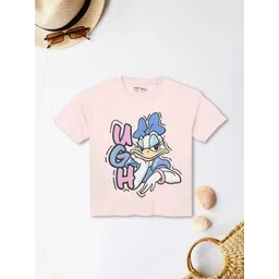 max Girls Daisy Duck Printed Pure Cotton T-shirt-picture-49