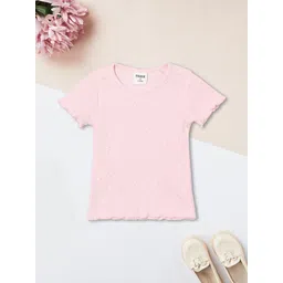 max Girls Embellished Round Neck Short Sleeves Cotton Regular Top-picture-12