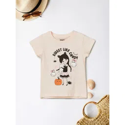 max Girls Graphic Printed Cotton T-shirt-picture-14