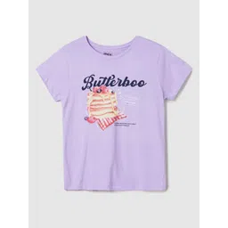 max Girls Graphic Printed Round Neck Cotton T-shirt-picture-44