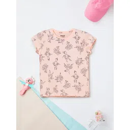 max Girls Graphic Printed Round Neck Pure Cotton Regular Fit T-shirt-picture-25