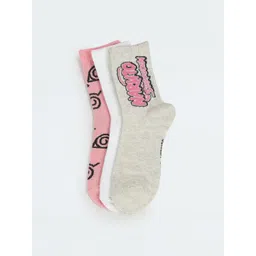 max Girls Pack Of 3 PatternedCotton Ankle-Length Socks-picture-50