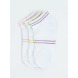 max Girls Pack Of 3 Striped Ankle-Length Socks-picture-48