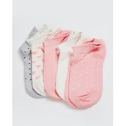 max Girls Patterned Ankle Length Socks - Pack of 5-picture-41