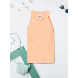 max Girls Solid Sleeveless Longline Top-picture-43