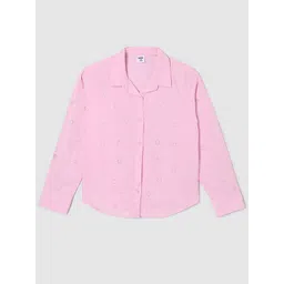 max Girls Spread Collar Conversational Printed Cotton Casual Shirt-picture-47