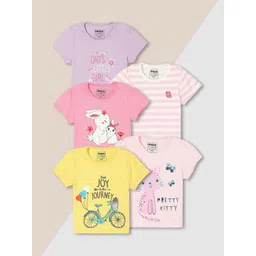 max Girls Typography 5 Printed Applique T-shirt-picture-30