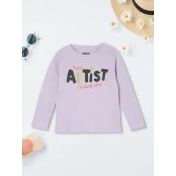 max Girls Typography Printed Applique T-shirt-picture-39
