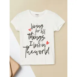 max Girls Typography Printed Applique T-shirt-picture-43