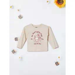 max Girls Typography Printed Round Neck Pure Cotton T-shirt-picture-46