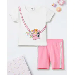 max Graphic Print T-Shirt & Shorts Set-picture-51