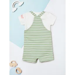 max Infant Boys Striped Dungaree With T-shirt image 5