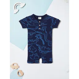 Max Infants Boys Printed Pure Cotton Rompers-picture-28