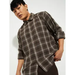 max Men Checked Spread Collar Casual Shirt-picture-34