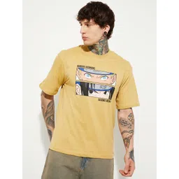 max Men Naruto Graphic Printed Round Neck Pure Cotton T-shirt-image-36