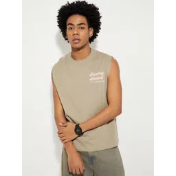 max Men Printed V-Neck Raw Edge T-shirt-picture-35